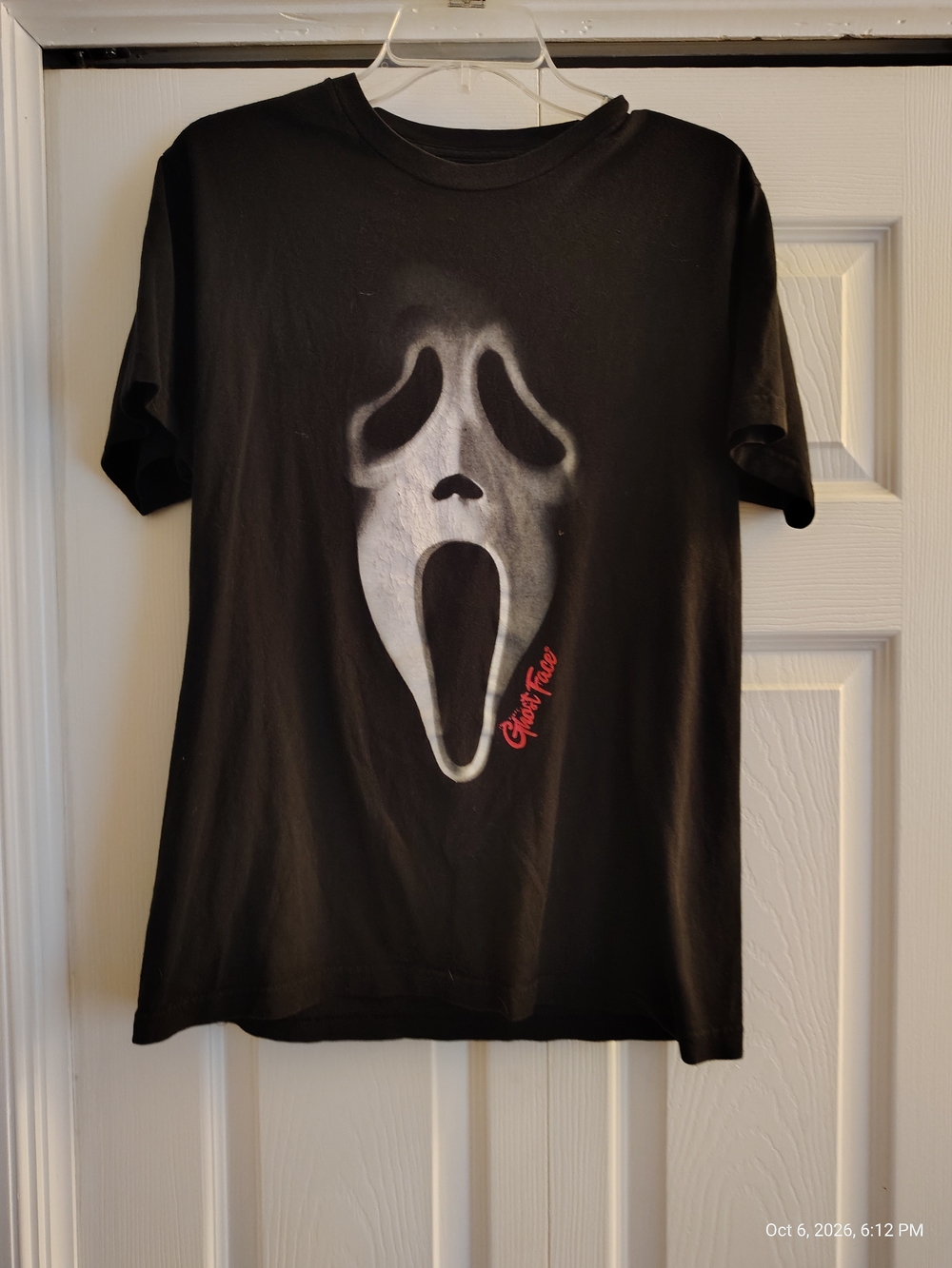 Bioworld Ghost Face Scream Mask Horror Graphic Tee M